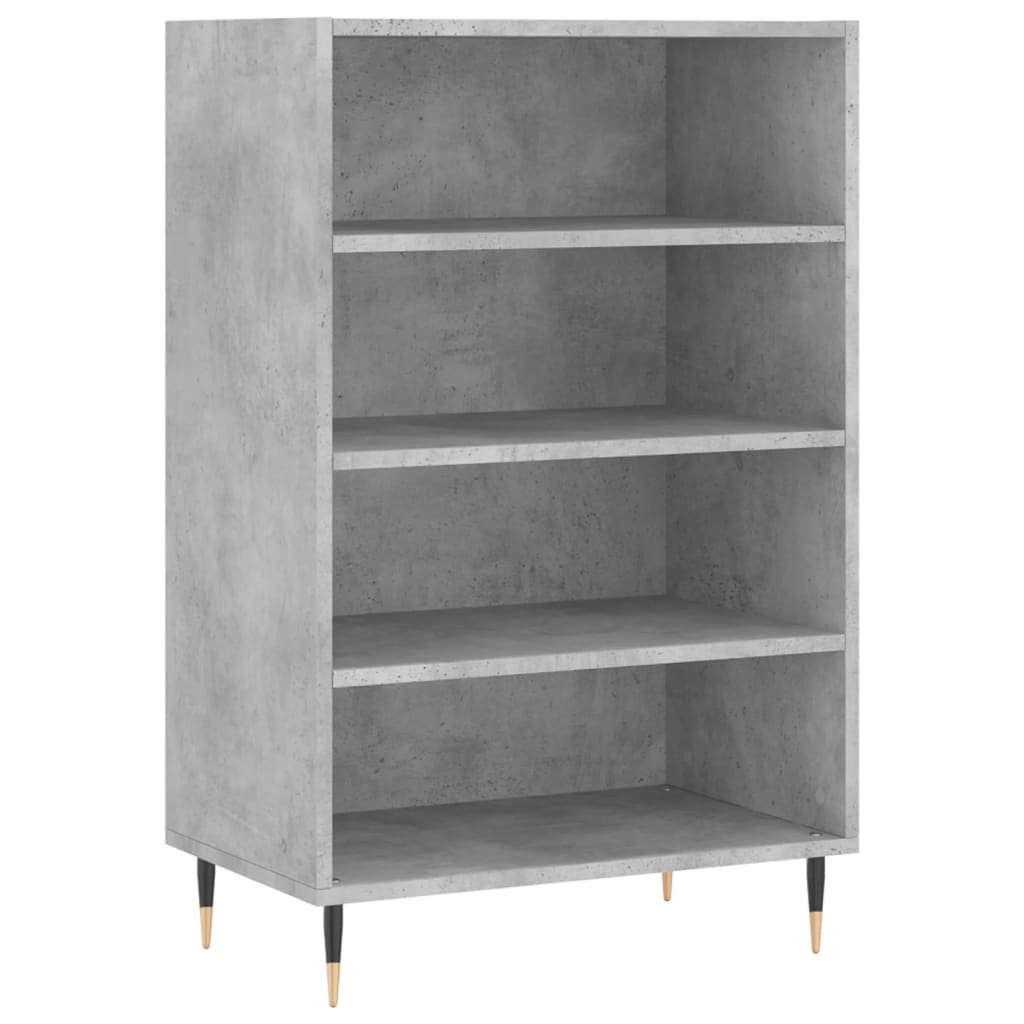 Highboard betonggrå 57x35x90 cm konstruert tre