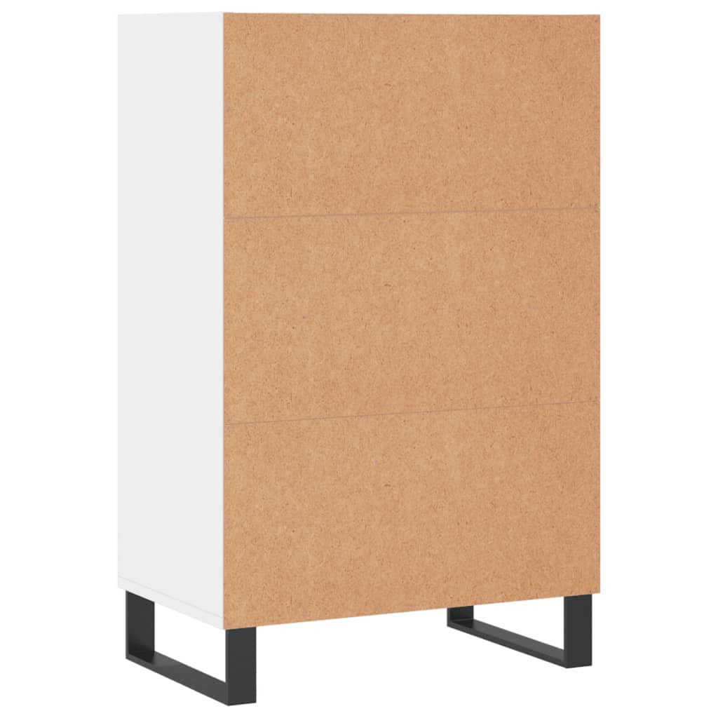 Highboard hvit 57x35x90 cm konstruert tre
