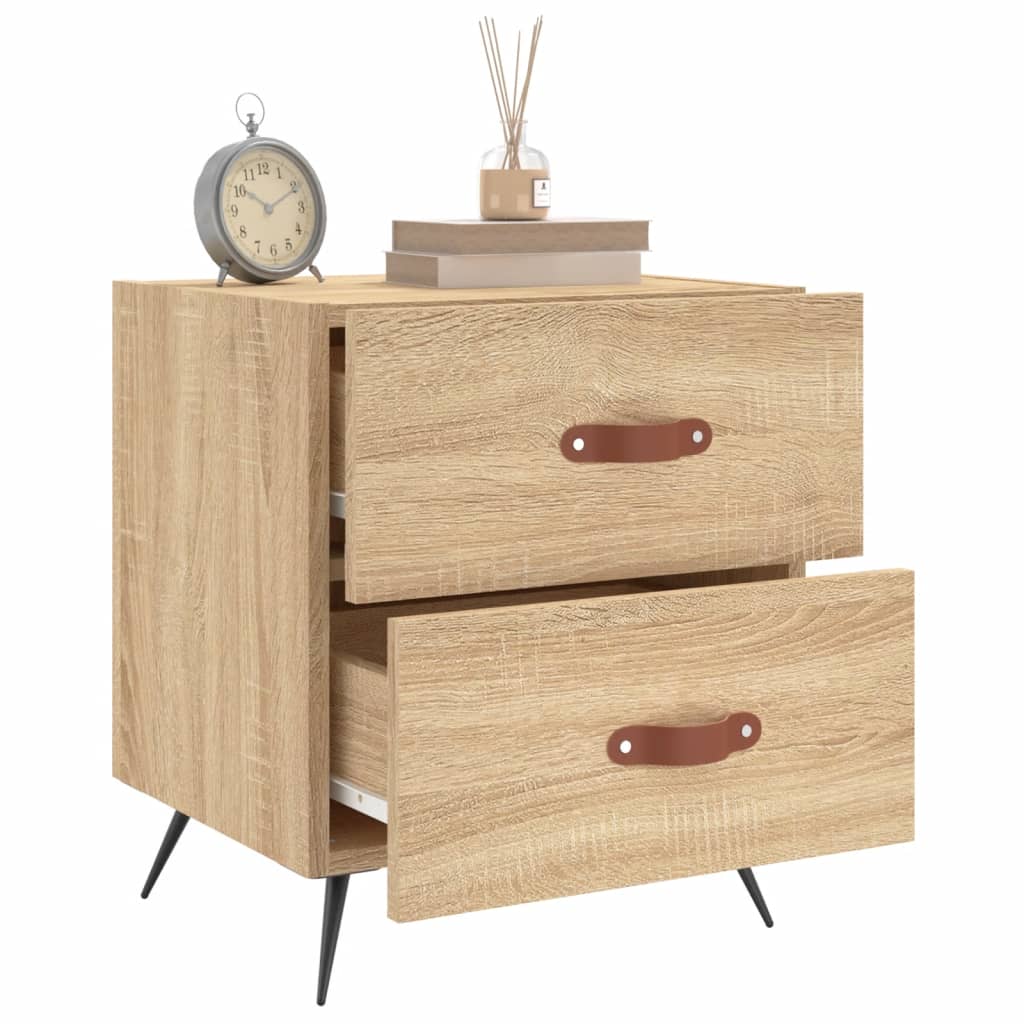 Nattbord 2 stk sonoma eik 40x35x47,5 cm konstruert tre