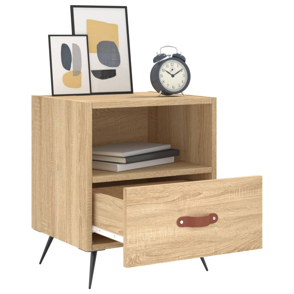 Nattbord 2 stk sonoma eik 40x35x47,5 cm konstruert tre