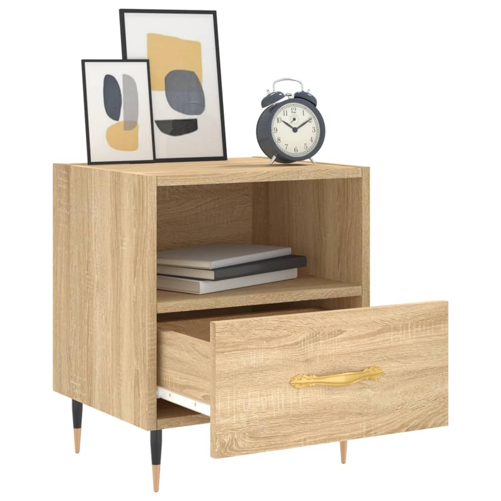 Nattbord 2 stk sonoma eik 40x35x47,5 cm konstruert tre