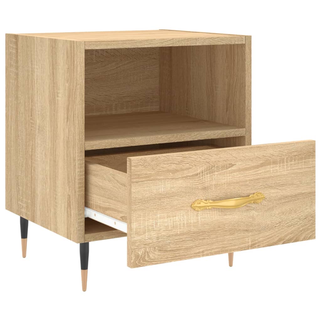 Nattbord 2 stk sonoma eik 40x35x47,5 cm konstruert tre