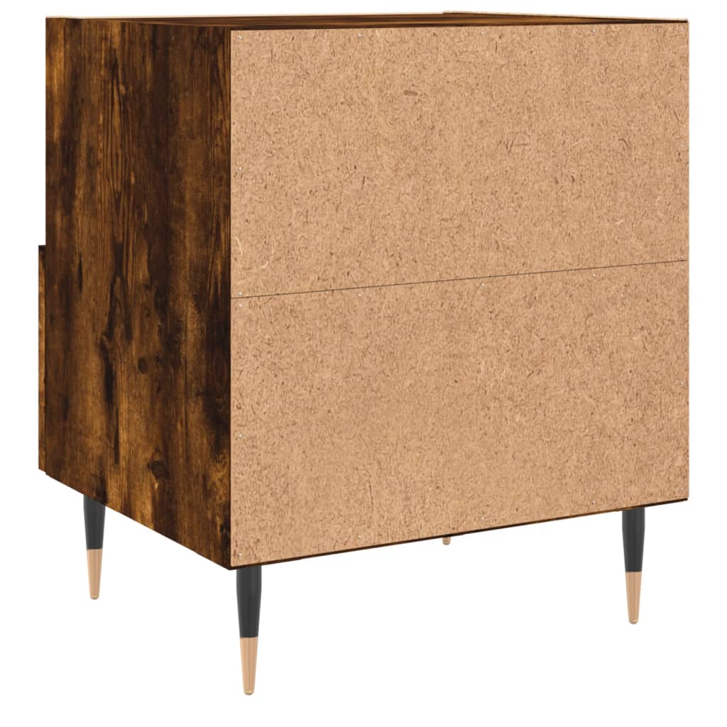 Nattbord røkt eik 40x35x47,5 cm konstruert tre