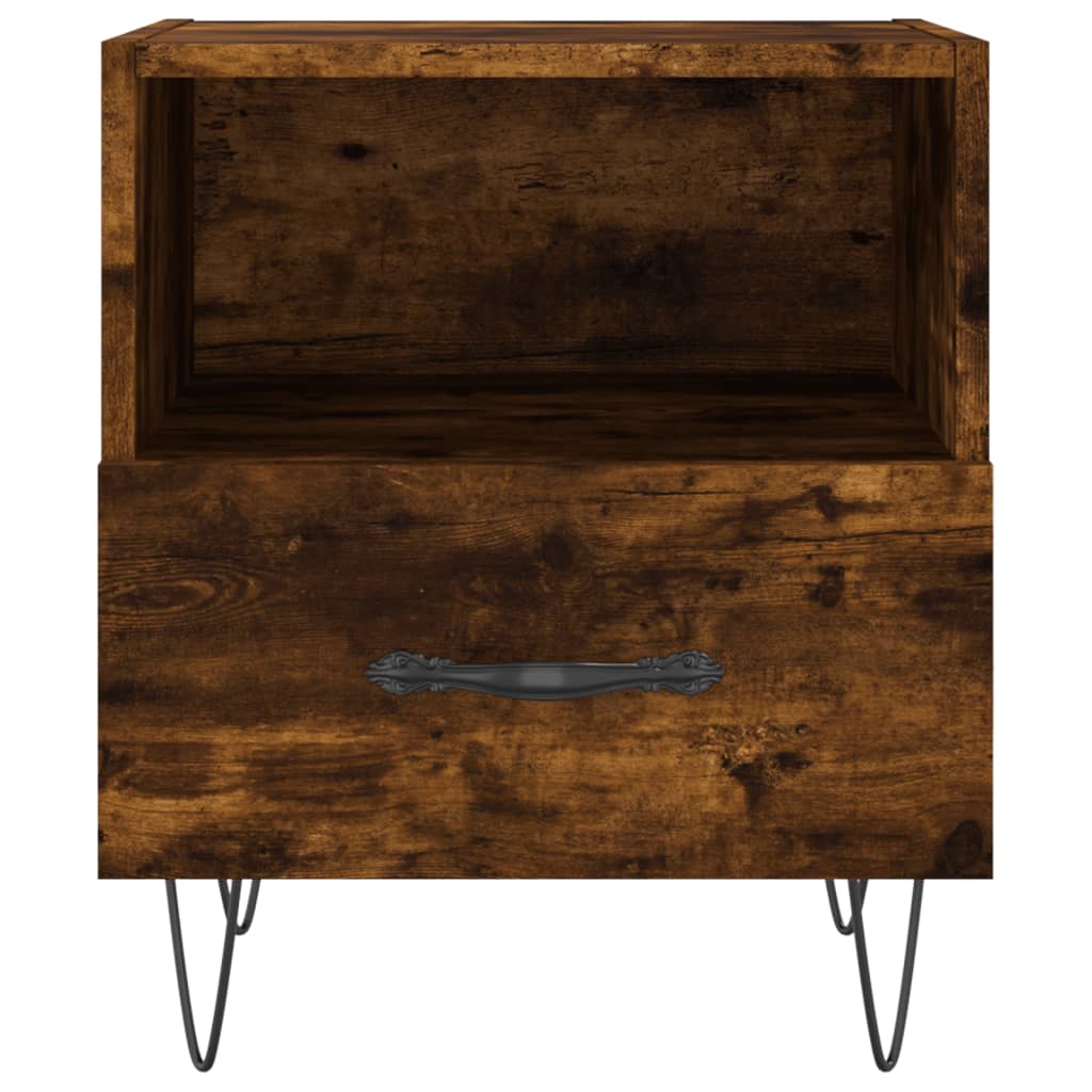 Nattbord røkt eik 40x35x47,5 cm konstruert tre