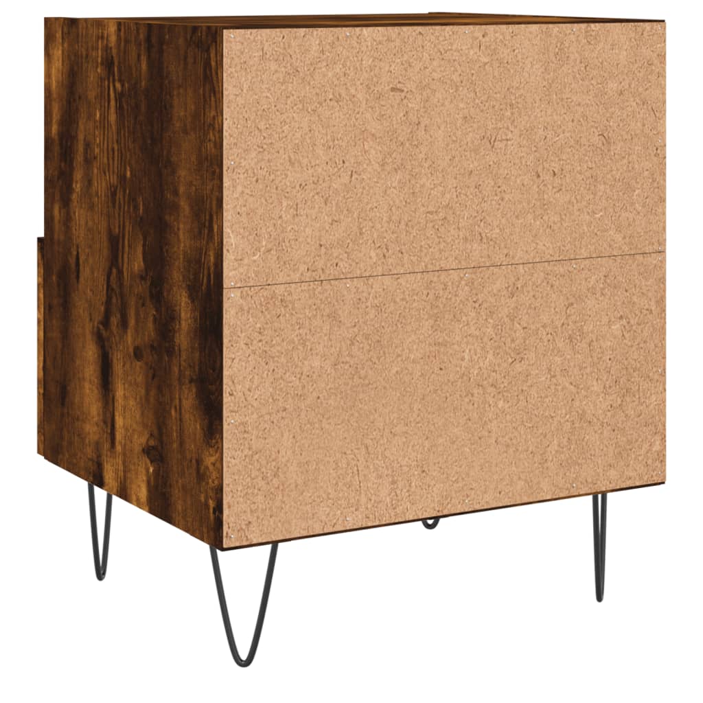 Nattbord røkt eik 40x35x47,5 cm konstruert tre