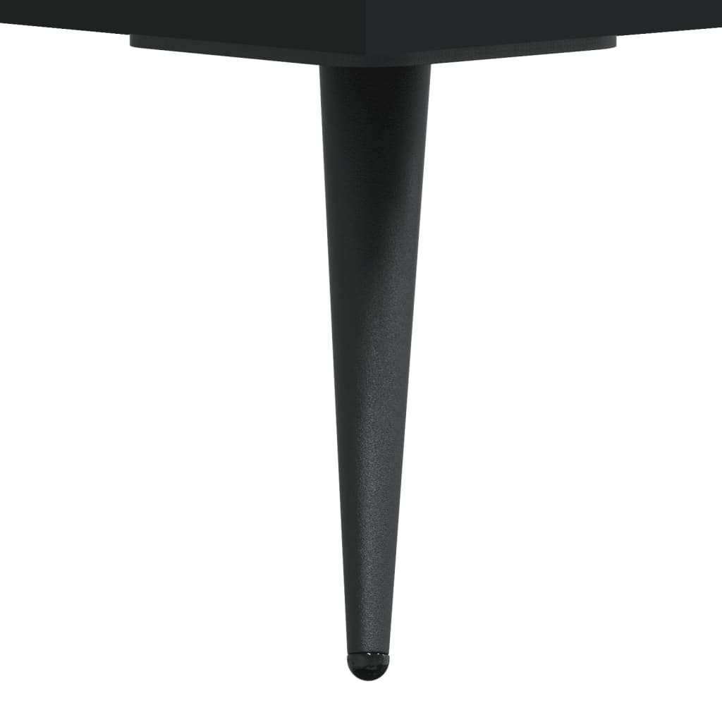 Nattbord 2 stk svart 40x40x50 cm konstruert tre
