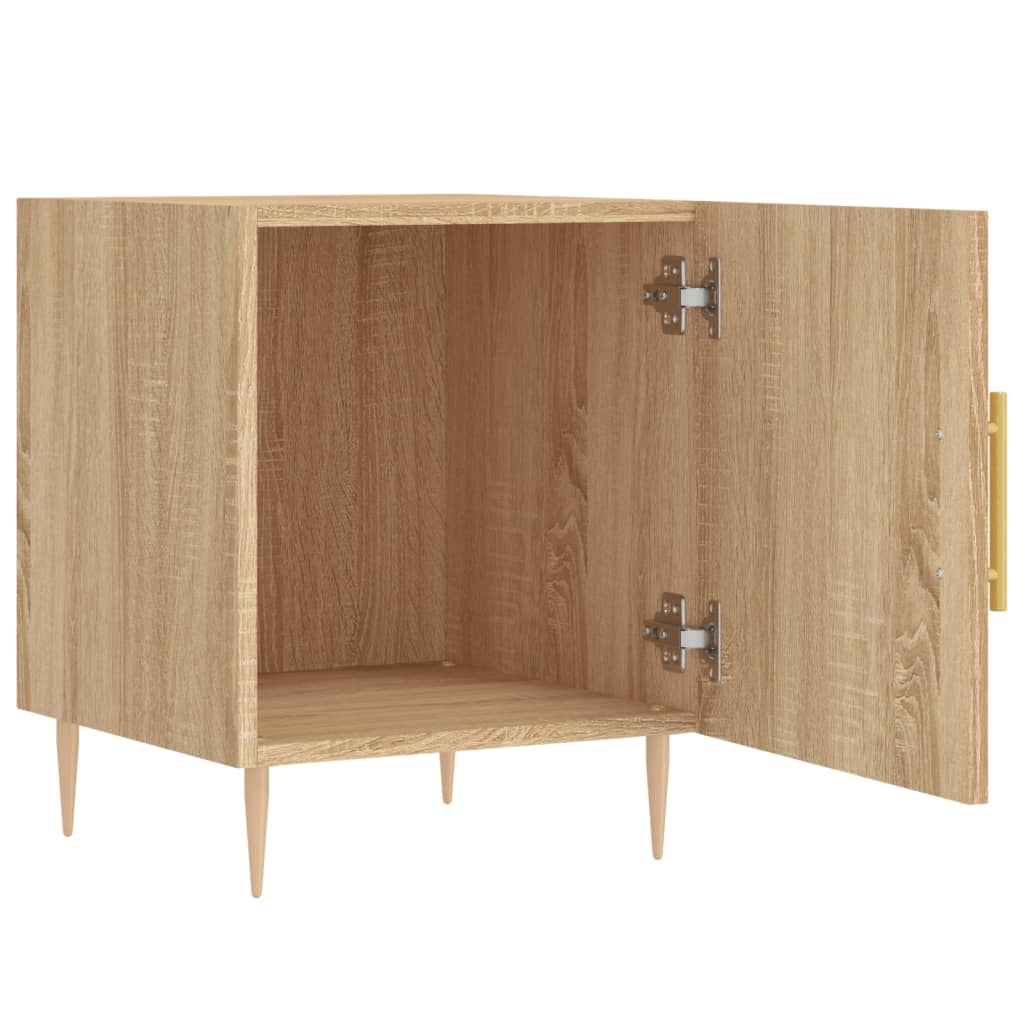 Nattbord 2 stk sonoma eik 40x40x50 cm konstruert tre