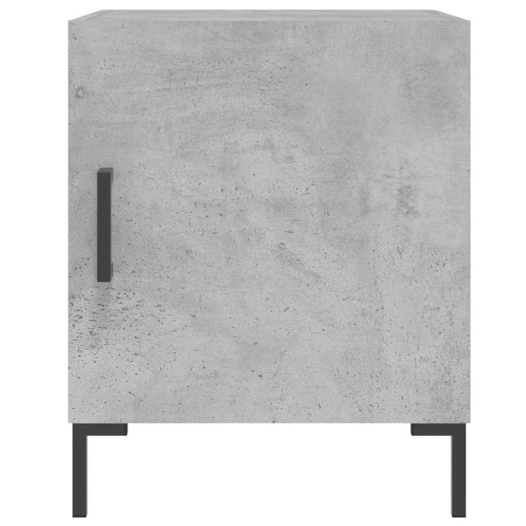 Nattbord 2 stk betonggrå 40x40x50 cm konstruert tre