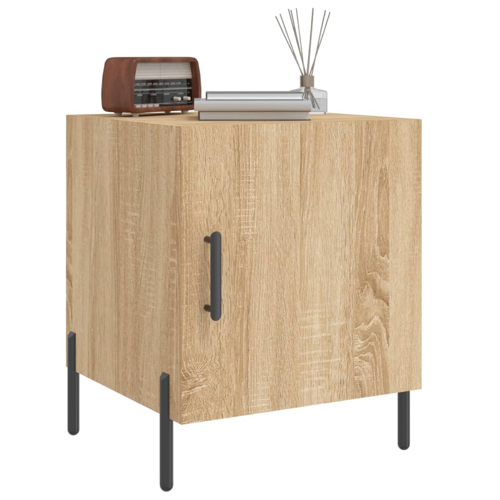 Nattbord 2 stk sonoma eik 40x40x50 cm konstruert tre