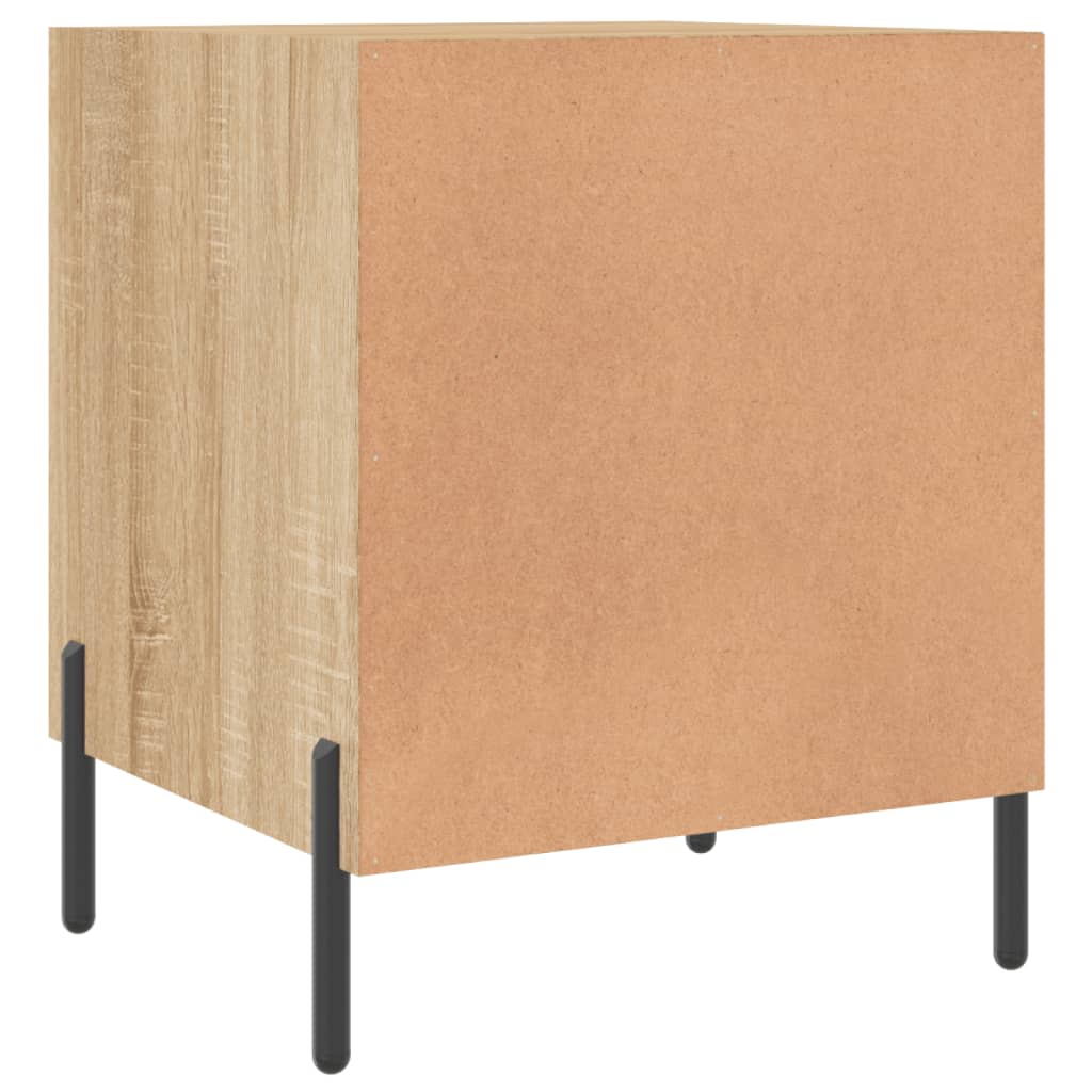Nattbord 2 stk sonoma eik 40x40x50 cm konstruert tre