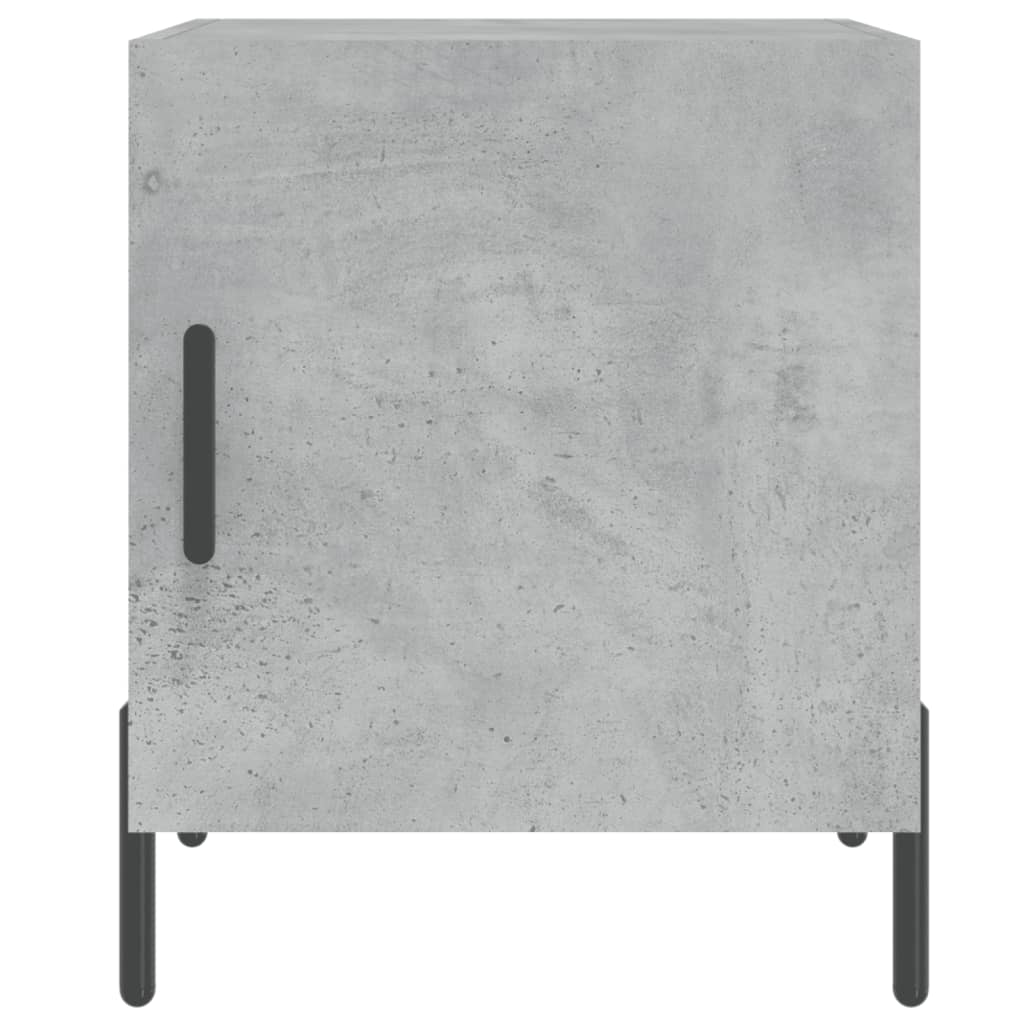 Nattbord 2 stk betonggrå 40x40x50 cm konstruert tre