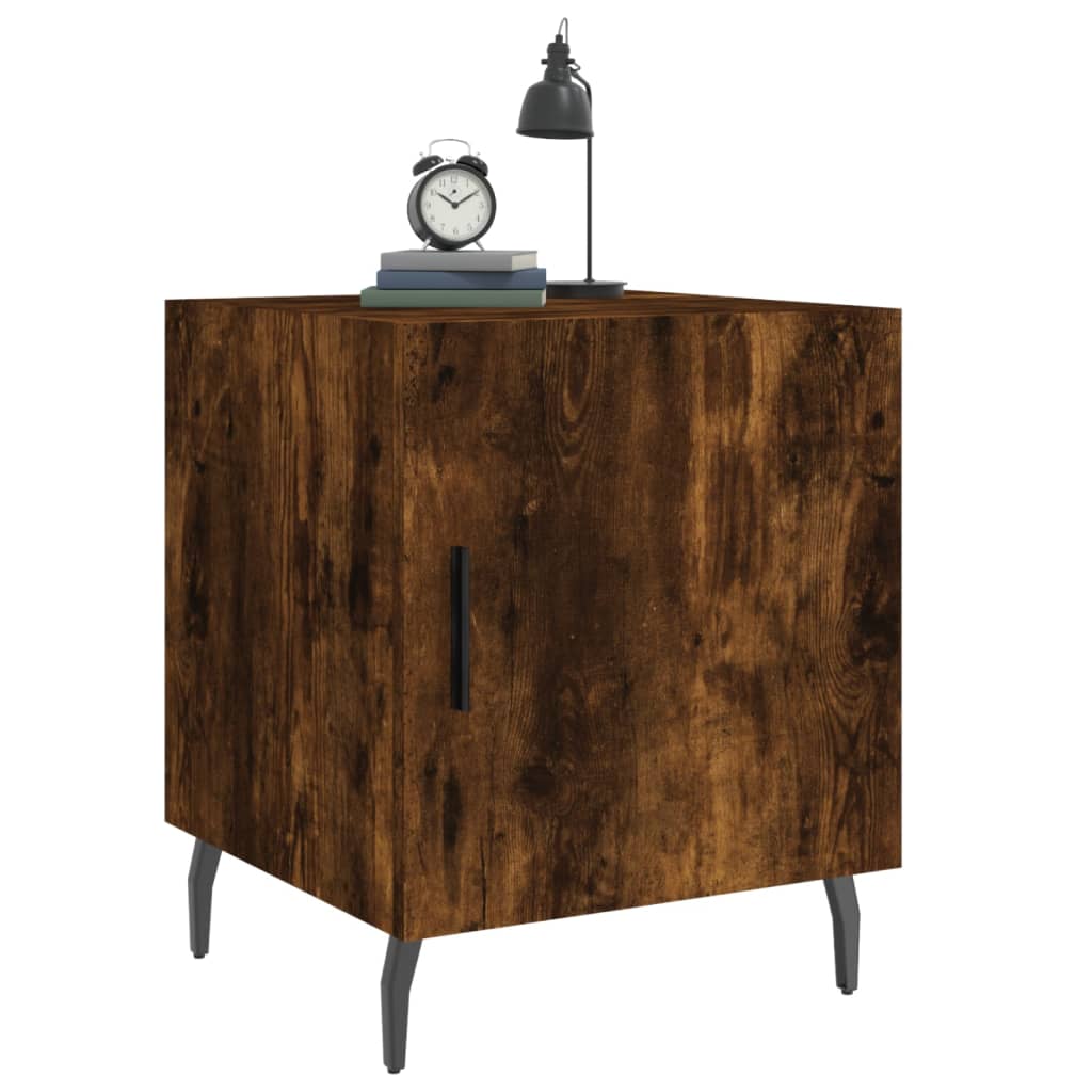 Nattbord røkt eik 40x40x50 cm konstruert tre