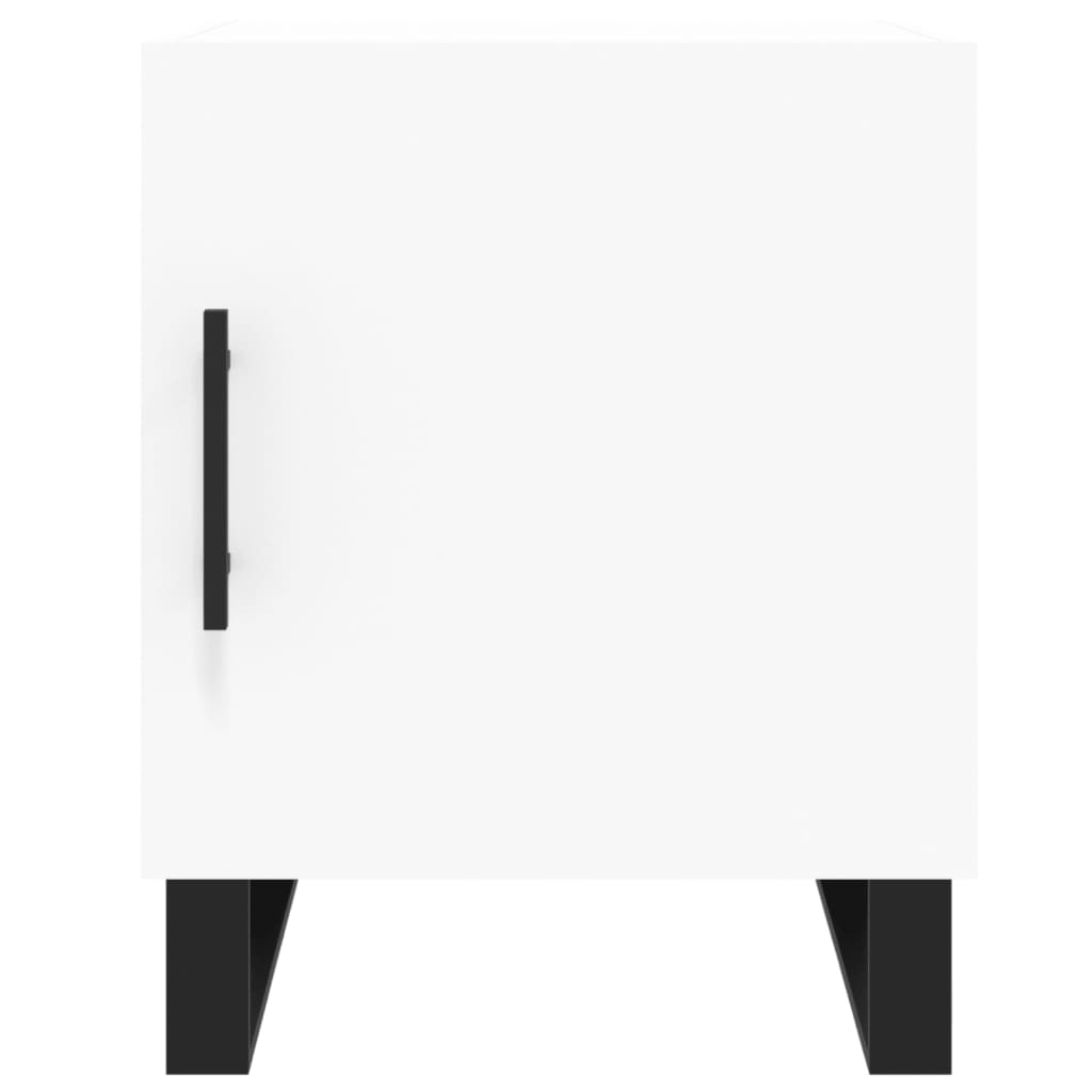 Nattbord 2 stk hvit 40x40x50 cm konstruert tre