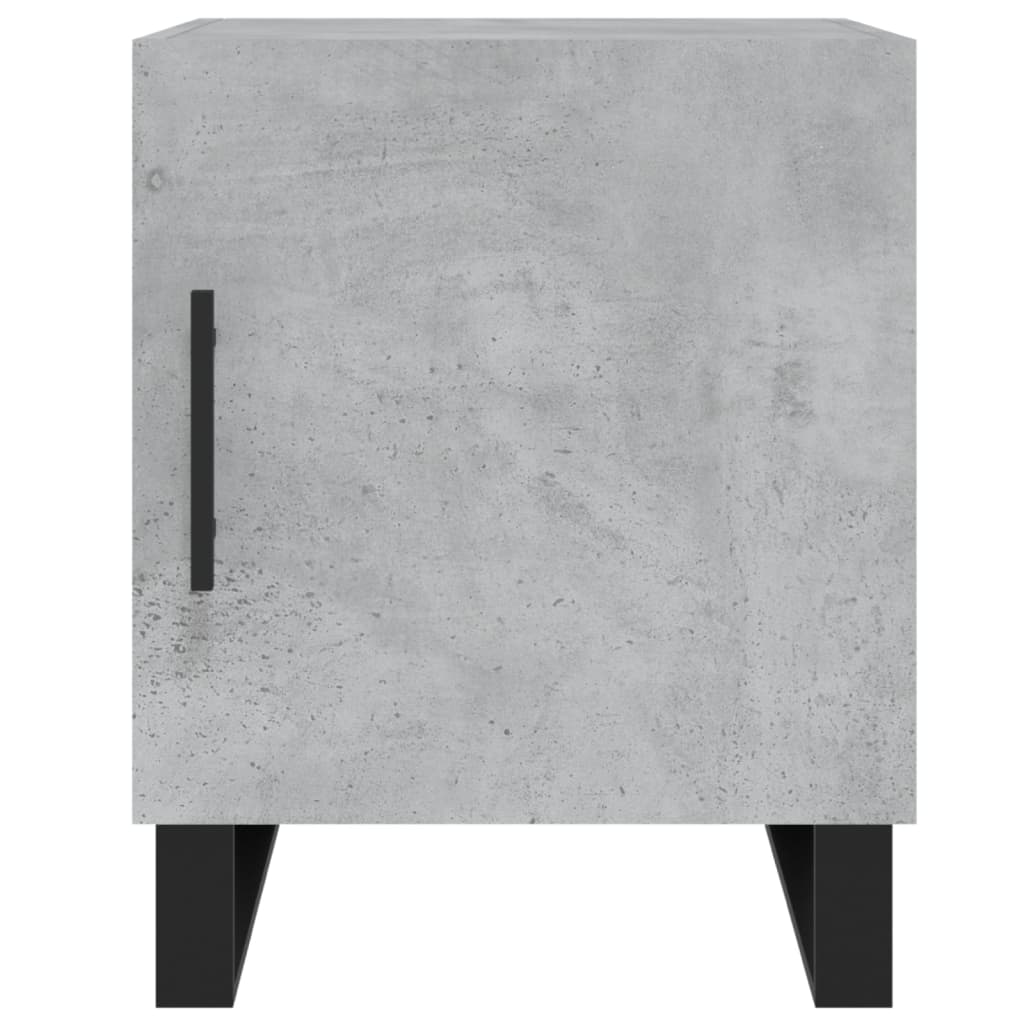 Nattbord 2 stk betonggrå 40x40x50 cm konstruert tre