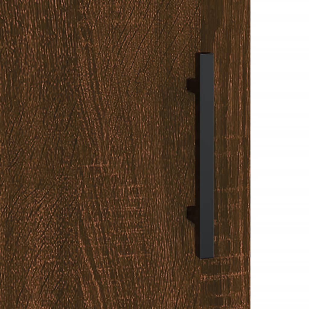 Nattbord 2 stk brun eik 40x40x50 cm konstruert tre