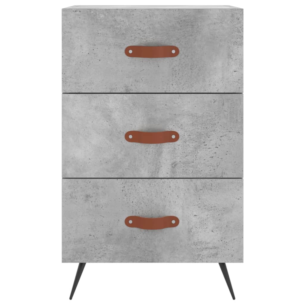 Nattbord betonggrå 40x40x66 cm konstruert tre