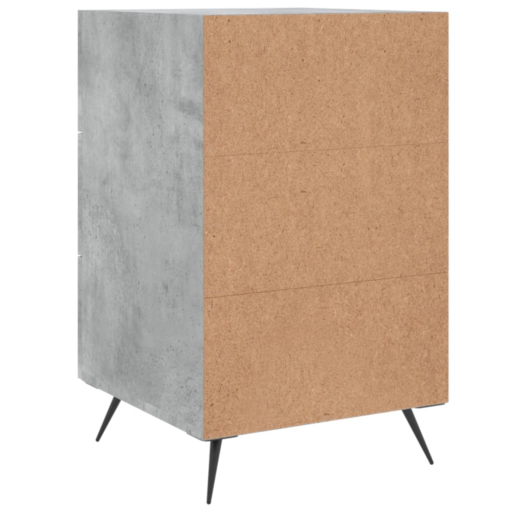 Nattbord betonggrå 40x40x66 cm konstruert tre