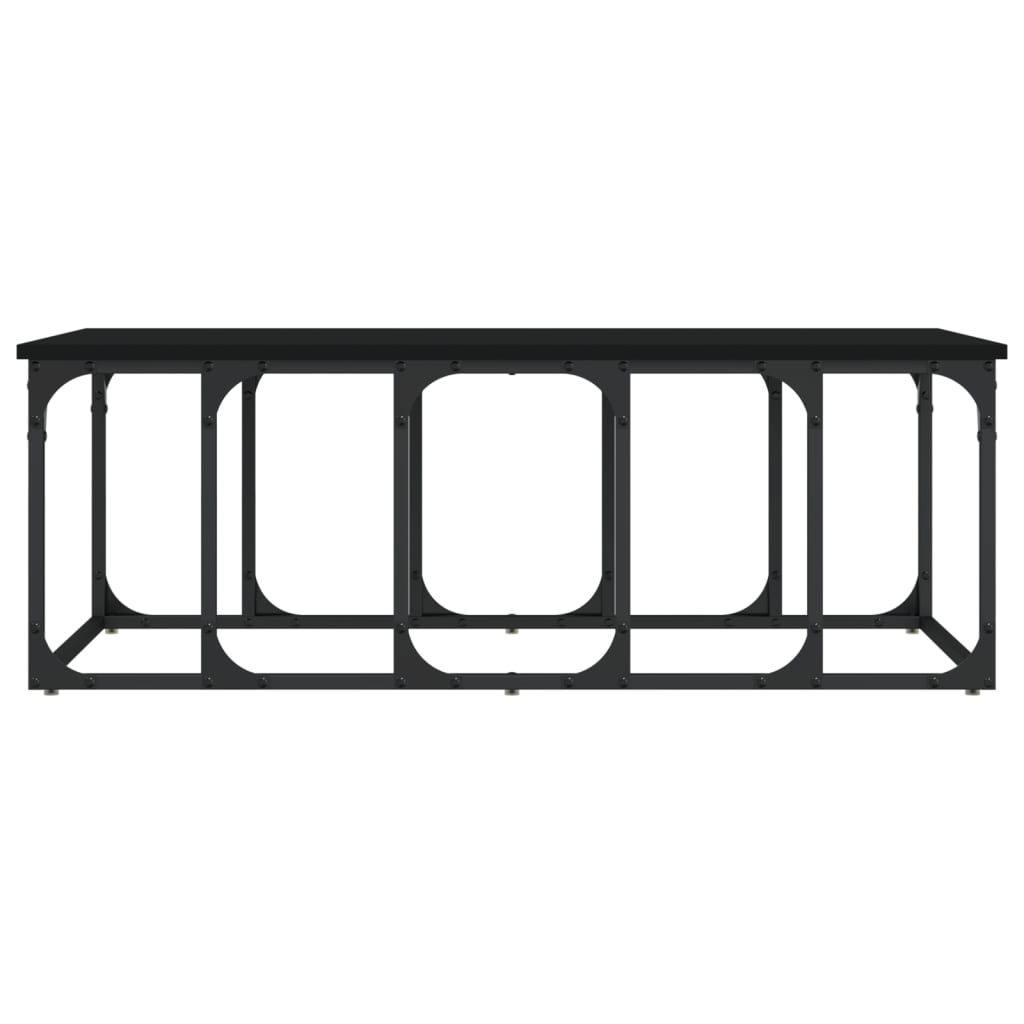 Salongbord svart 100x50x35,5 cm konstruert tre