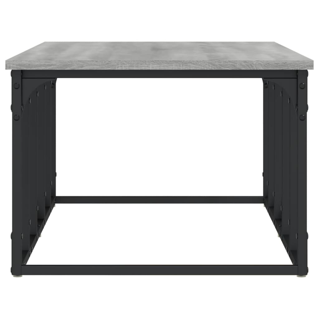 Salongbord grå sonoma 100x50x35,5 cm konstruert tre