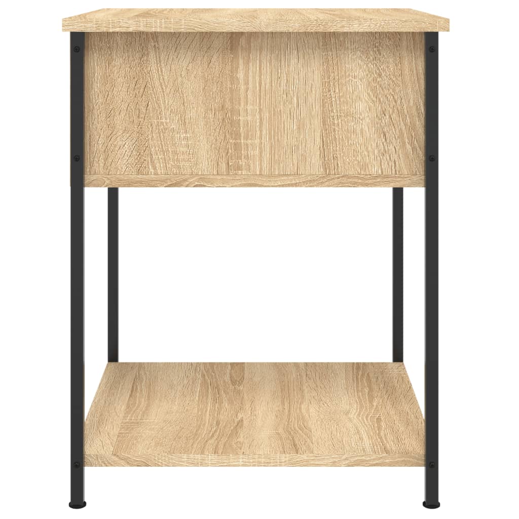 Nattbord 2 stk sonoma eik 44x45x58 cm konstruert tre