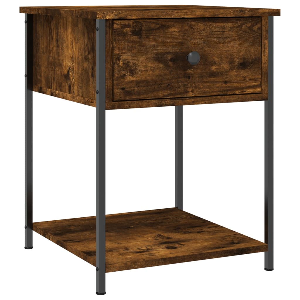 Nattbord røkt eik 44x45x58 cm konstruert tre