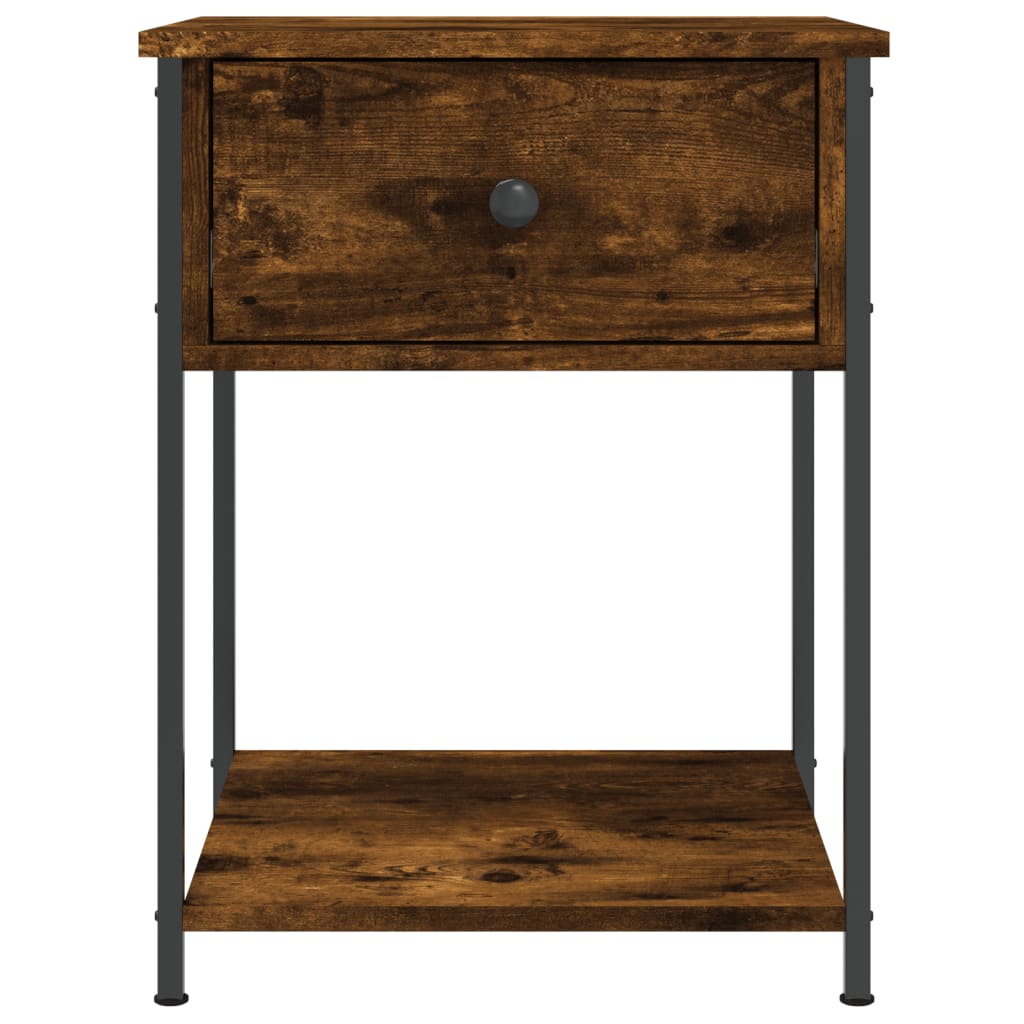 Nattbord røkt eik 44x45x58 cm konstruert tre