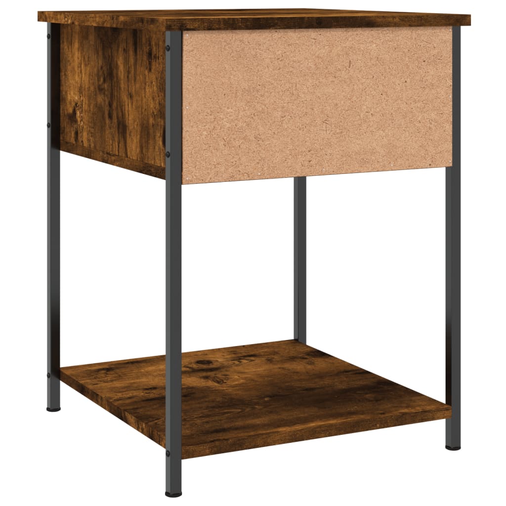 Nattbord røkt eik 44x45x58 cm konstruert tre
