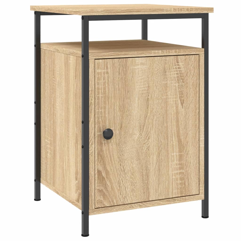Nattbord 2 stk sonoma eik 40x42x60 cm konstruert tre