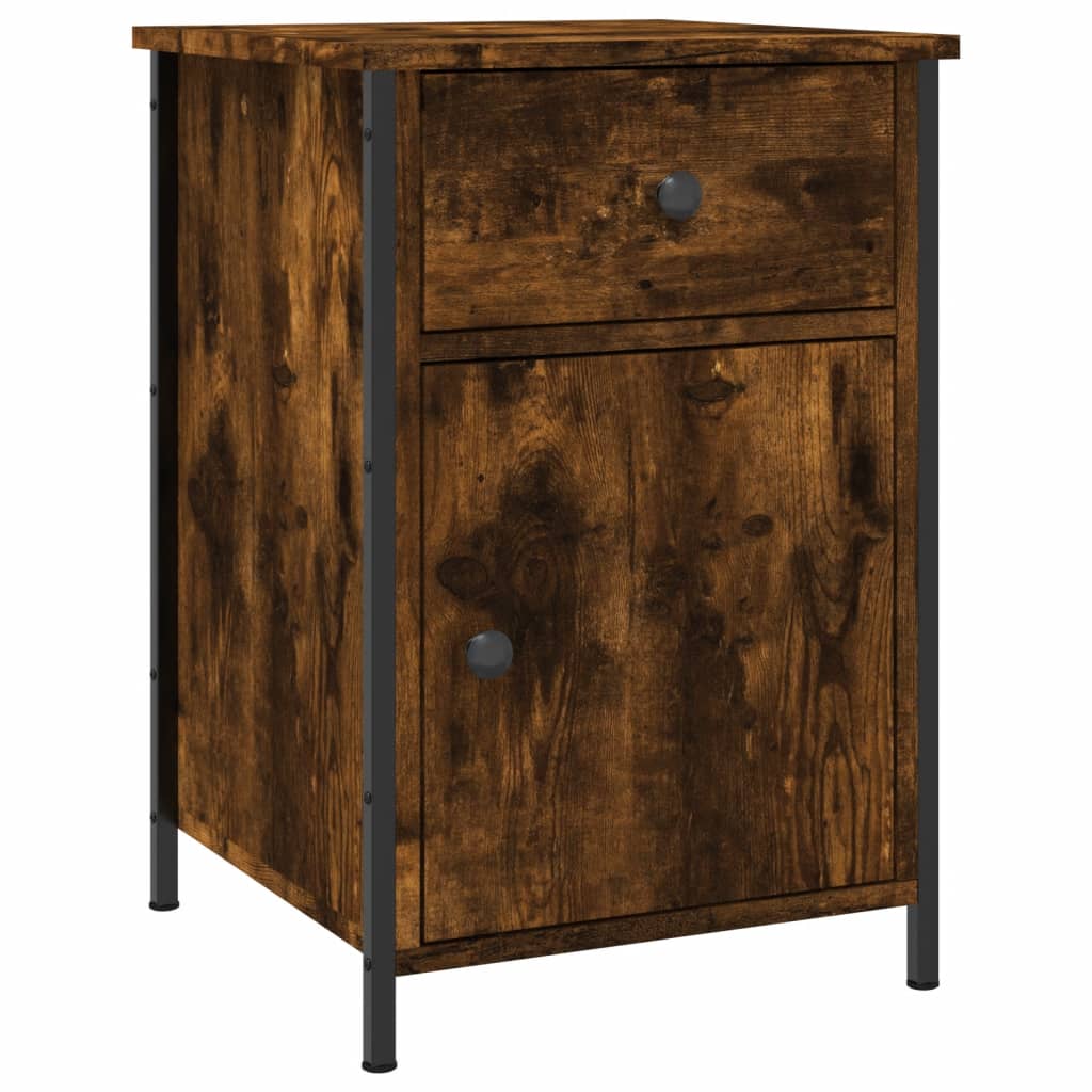 Nattbord røkt eik 40x42x60 cm konstruert tre
