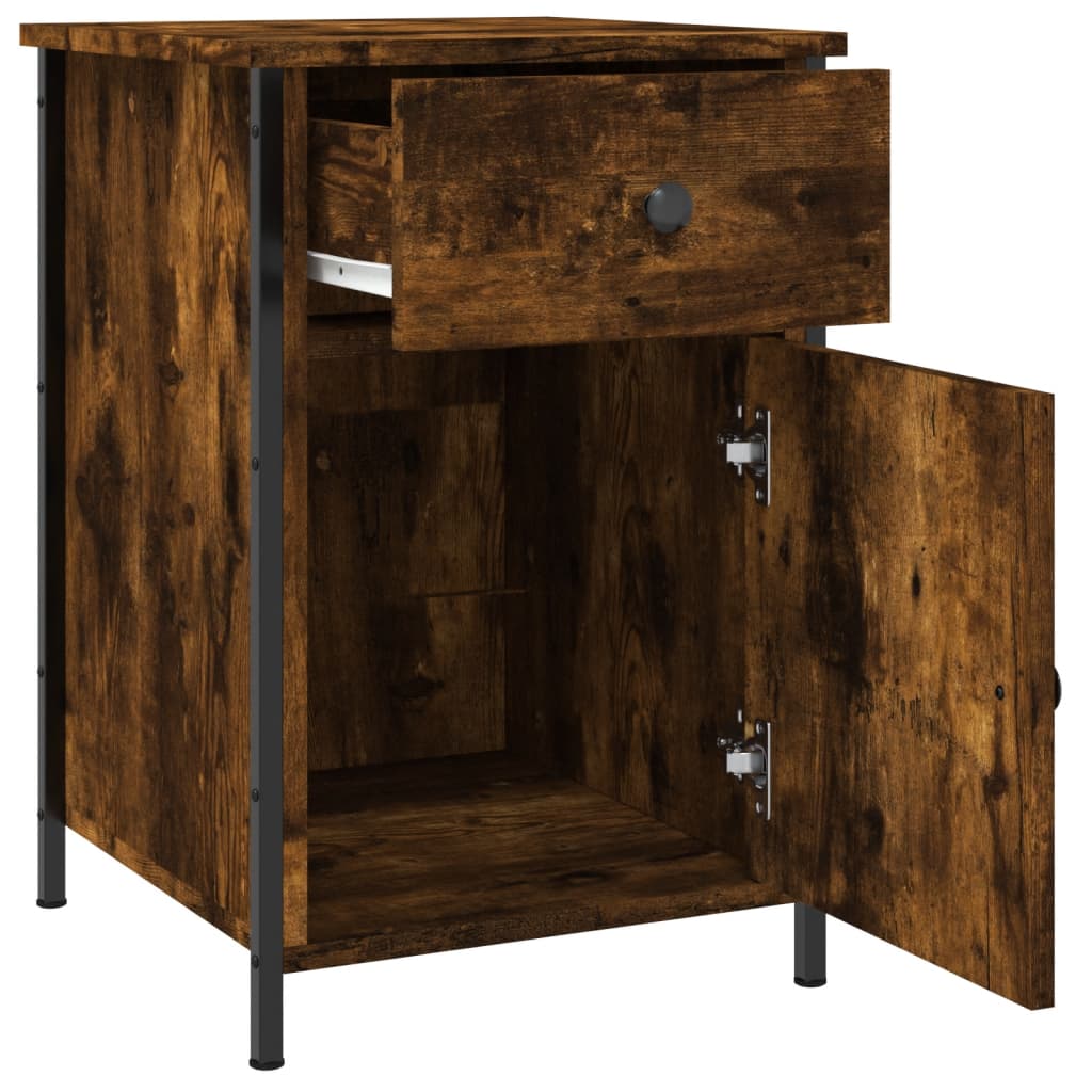Nattbord røkt eik 40x42x60 cm konstruert tre