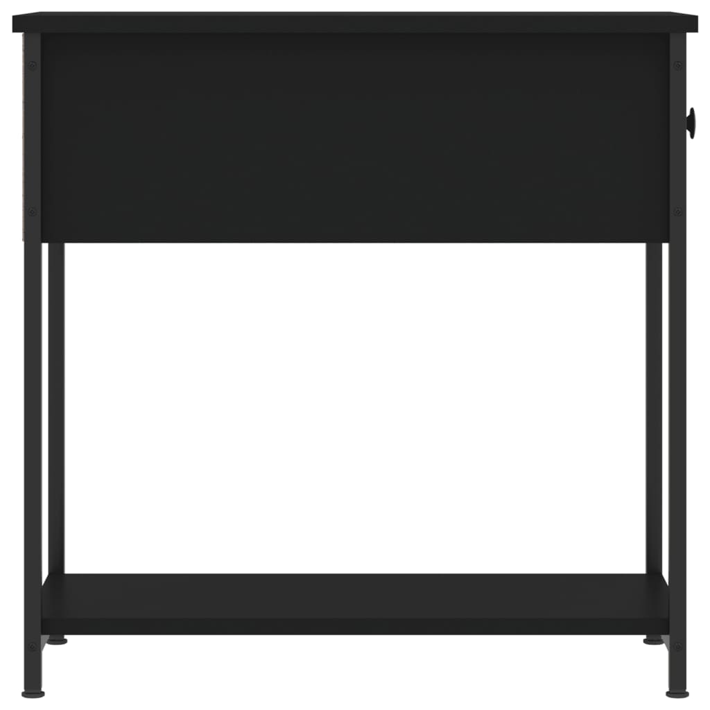 Nattbord 2 stk svart 30x60x60 cm konstruert tre