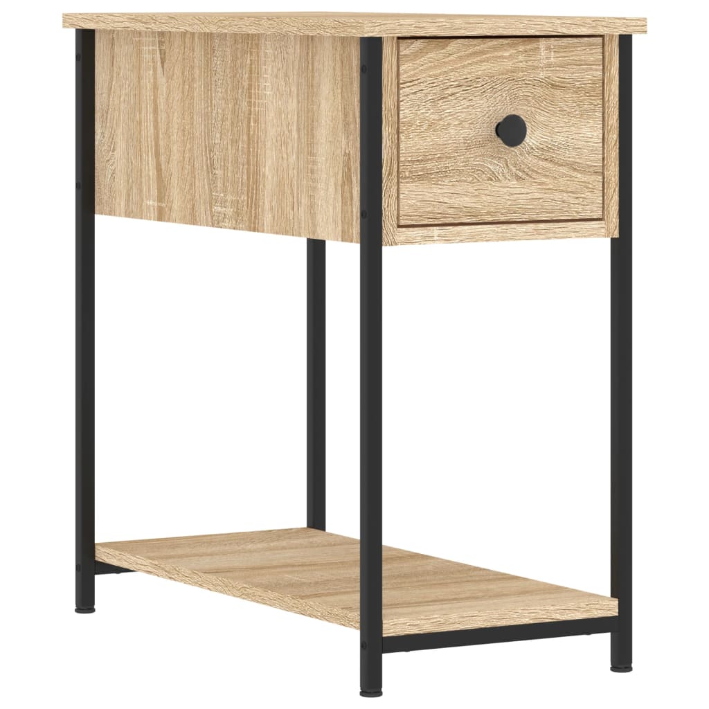 Nattbord 2 stk sonoma eik 30x60x60 cm konstruert tre