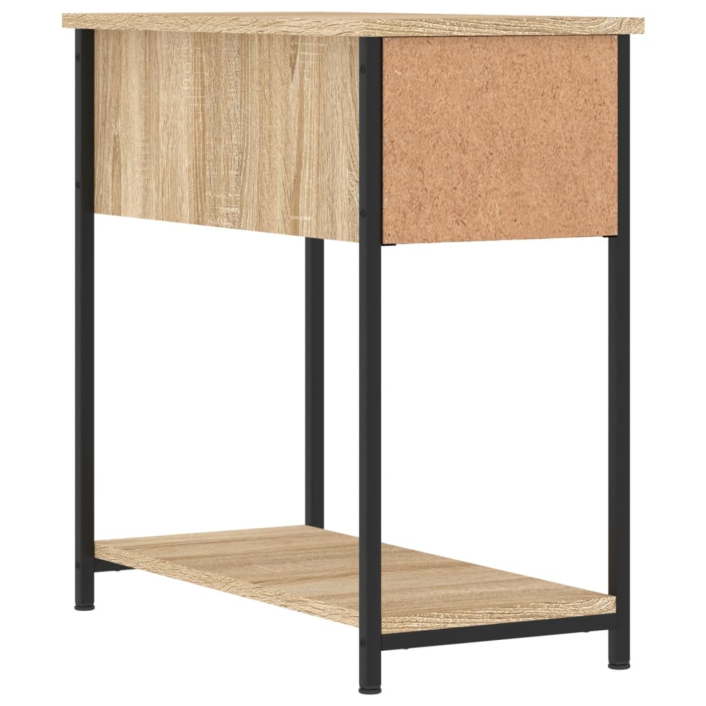 Nattbord 2 stk sonoma eik 30x60x60 cm konstruert tre
