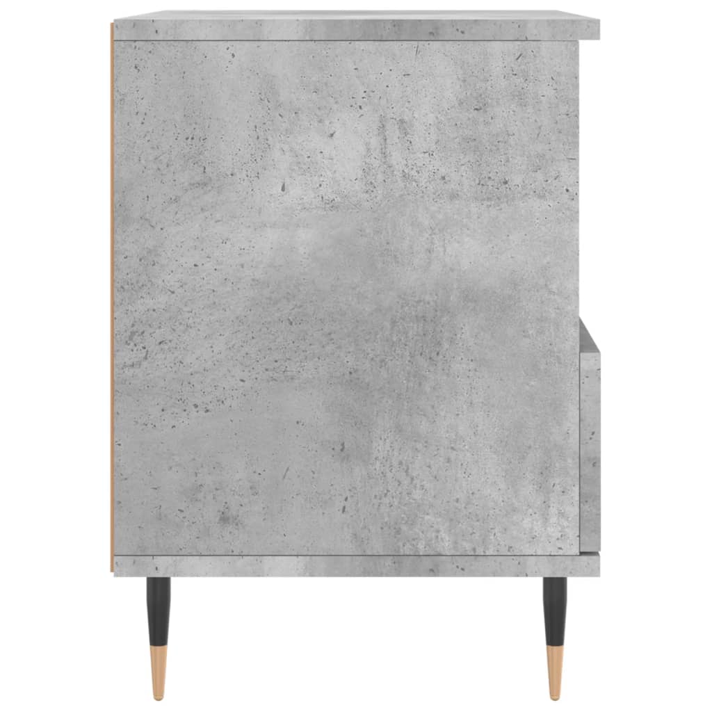 Nattbord 2 stk betonggrå 40x35x50 cm konstruert tre