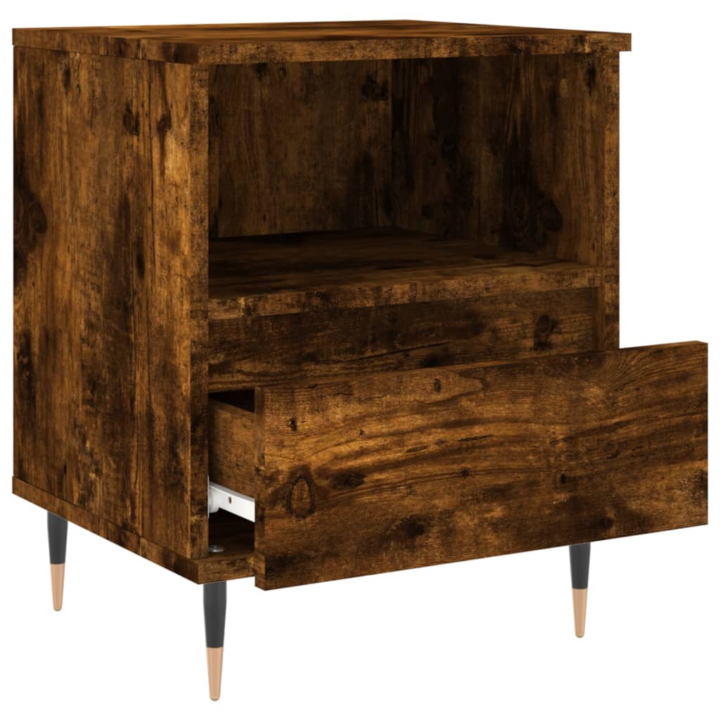 Nattbord røkt eik 40x35x50 cm konstruert tre