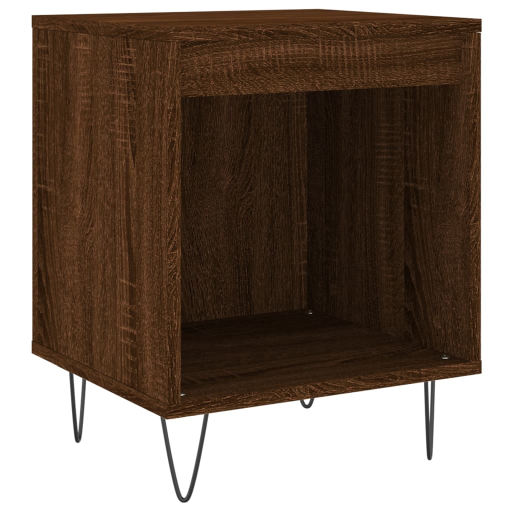 Nattbord brun eik 40x35x50 cm konstruert tre