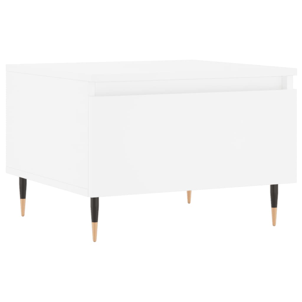 Salongbord 2 stk hvit 50x46x35 cm konstruert tre