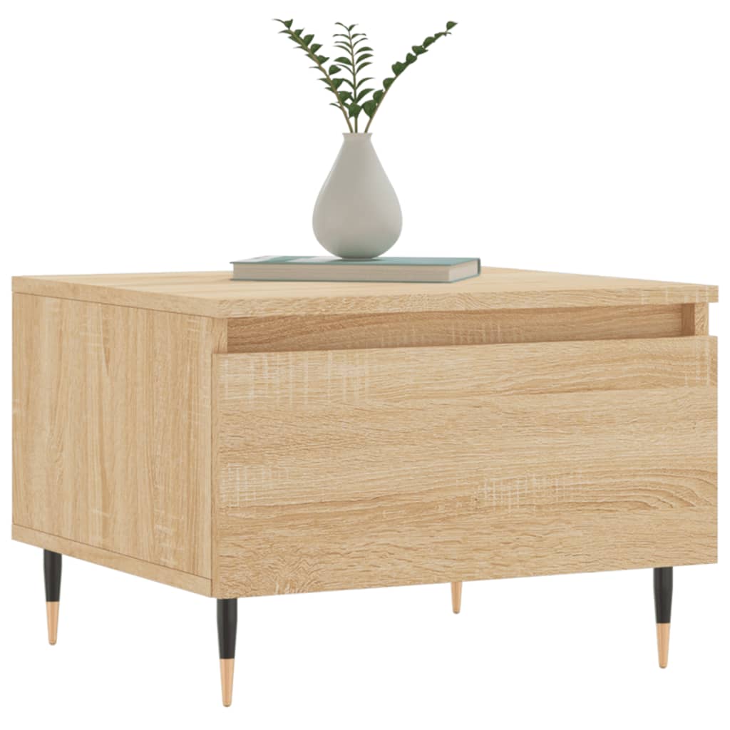 Salongbord 2 stk sonoma eik 50x46x35 cm konstruert tre