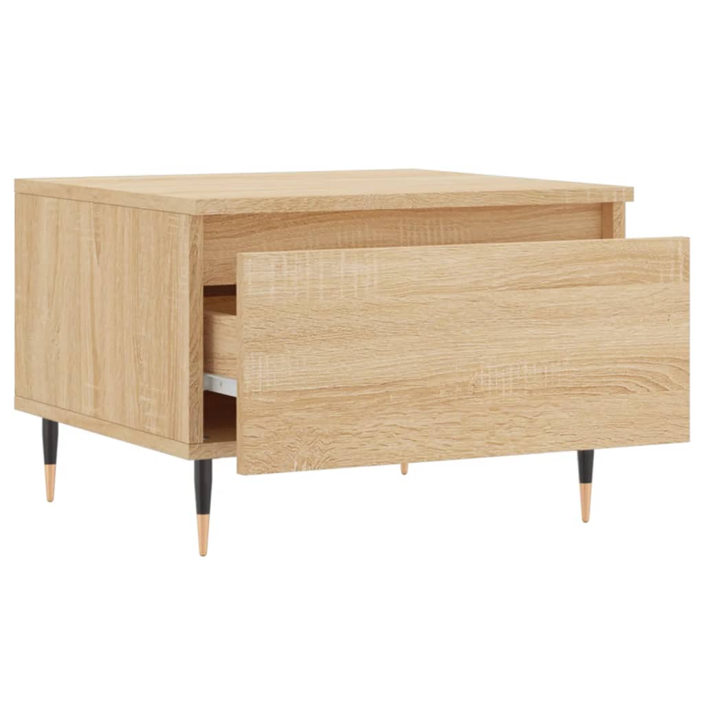 Salongbord 2 stk sonoma eik 50x46x35 cm konstruert tre