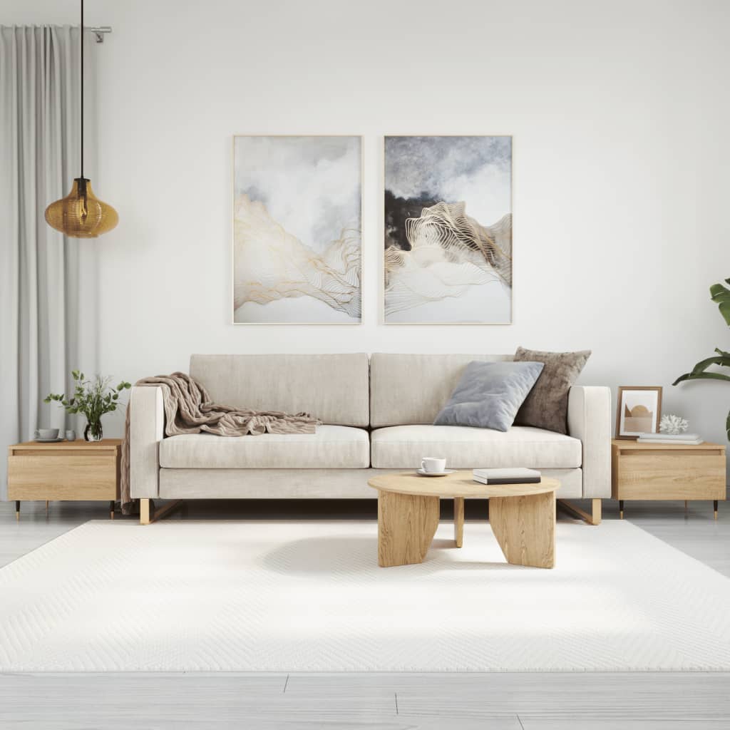 Salongbord 2 stk sonoma eik 50x46x35 cm konstruert tre