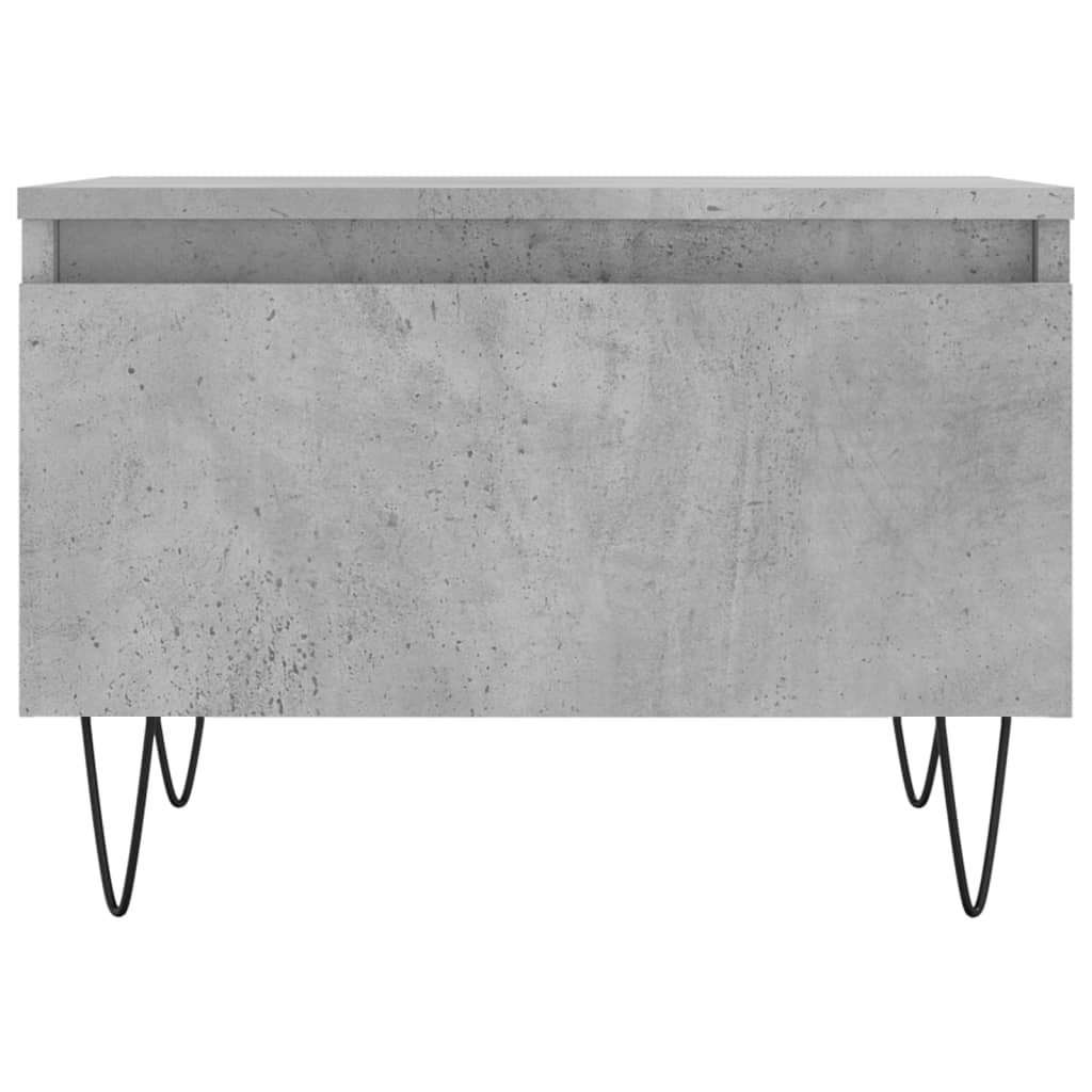 Saongbord 2 stk betonggrå 50x46x35 cm konstruert tre