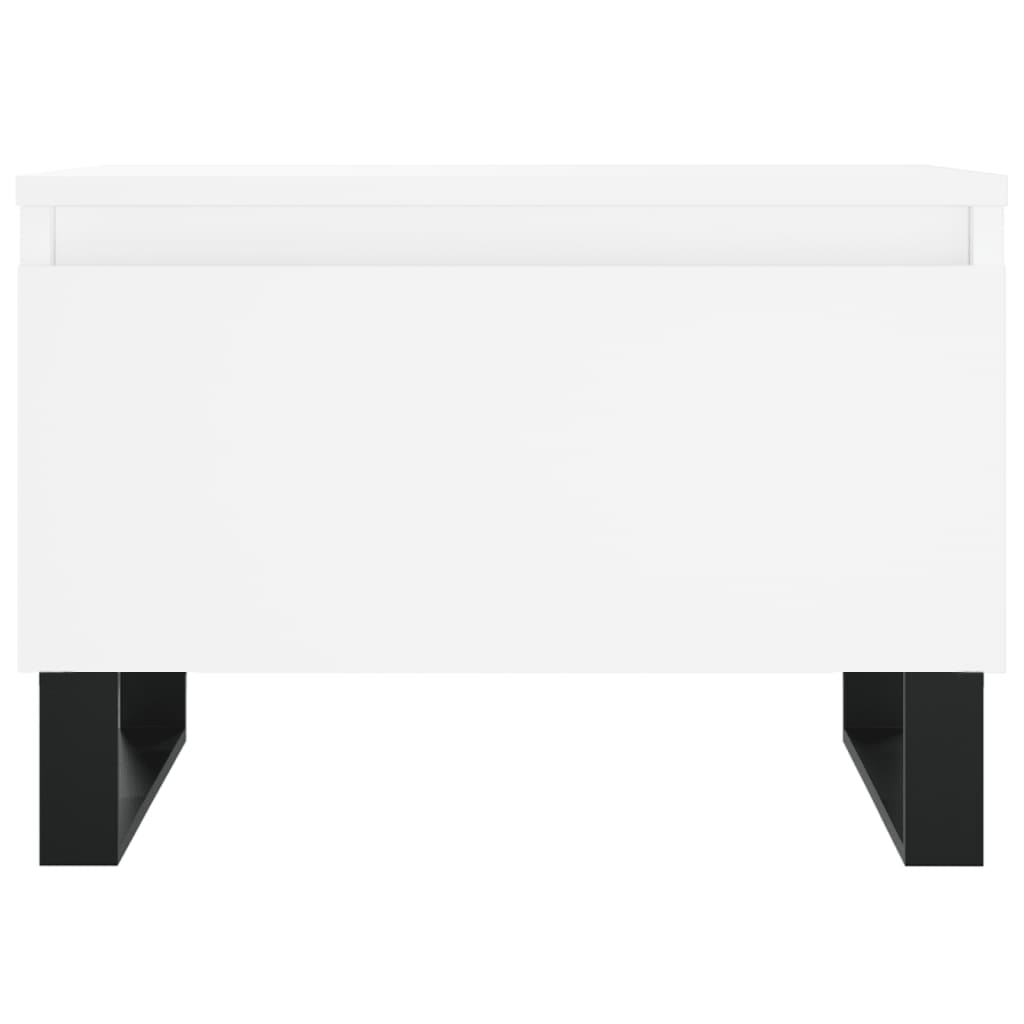 Salongbord 2 stk hvit 50x46x35 cm konstruert tre