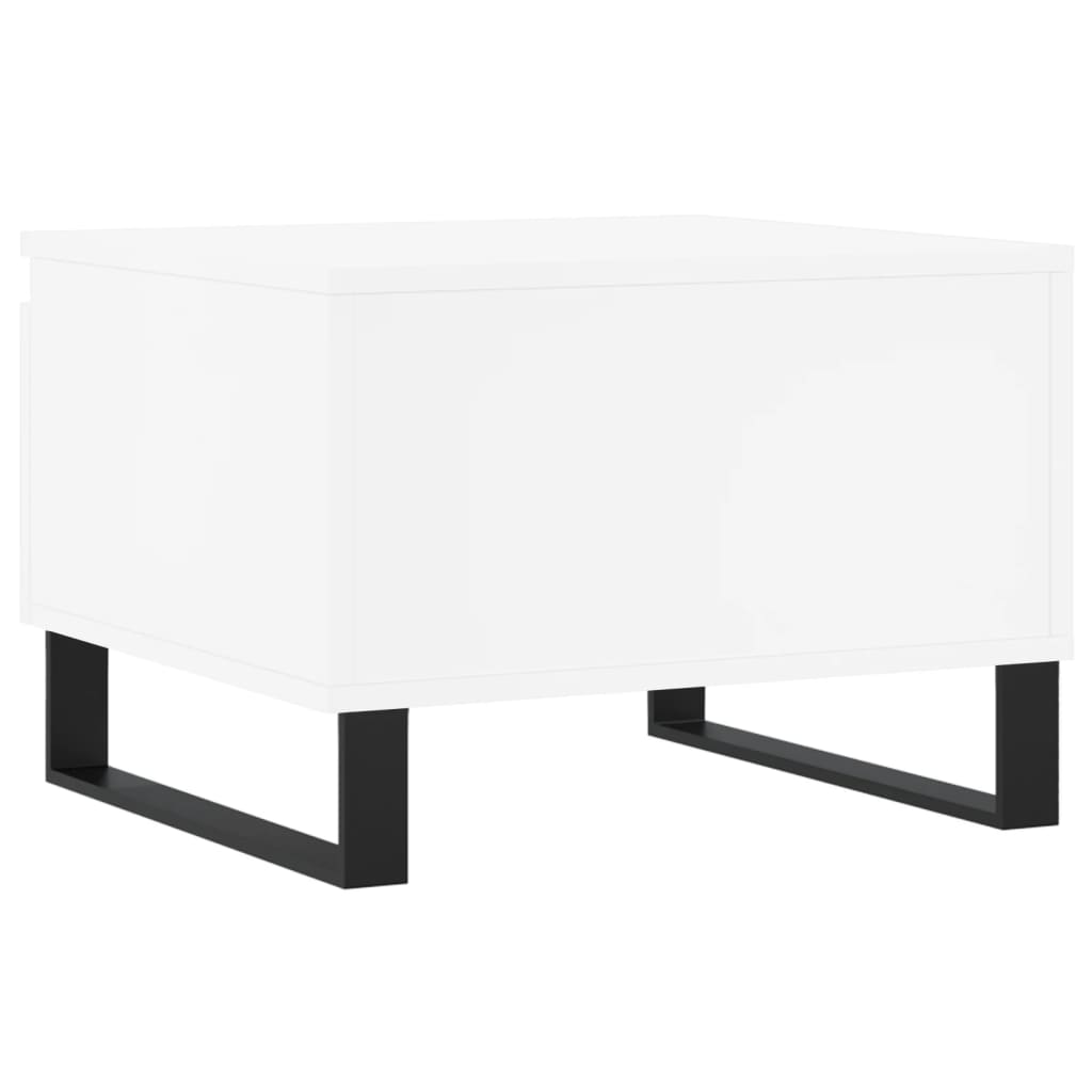 Salongbord 2 stk hvit 50x46x35 cm konstruert tre