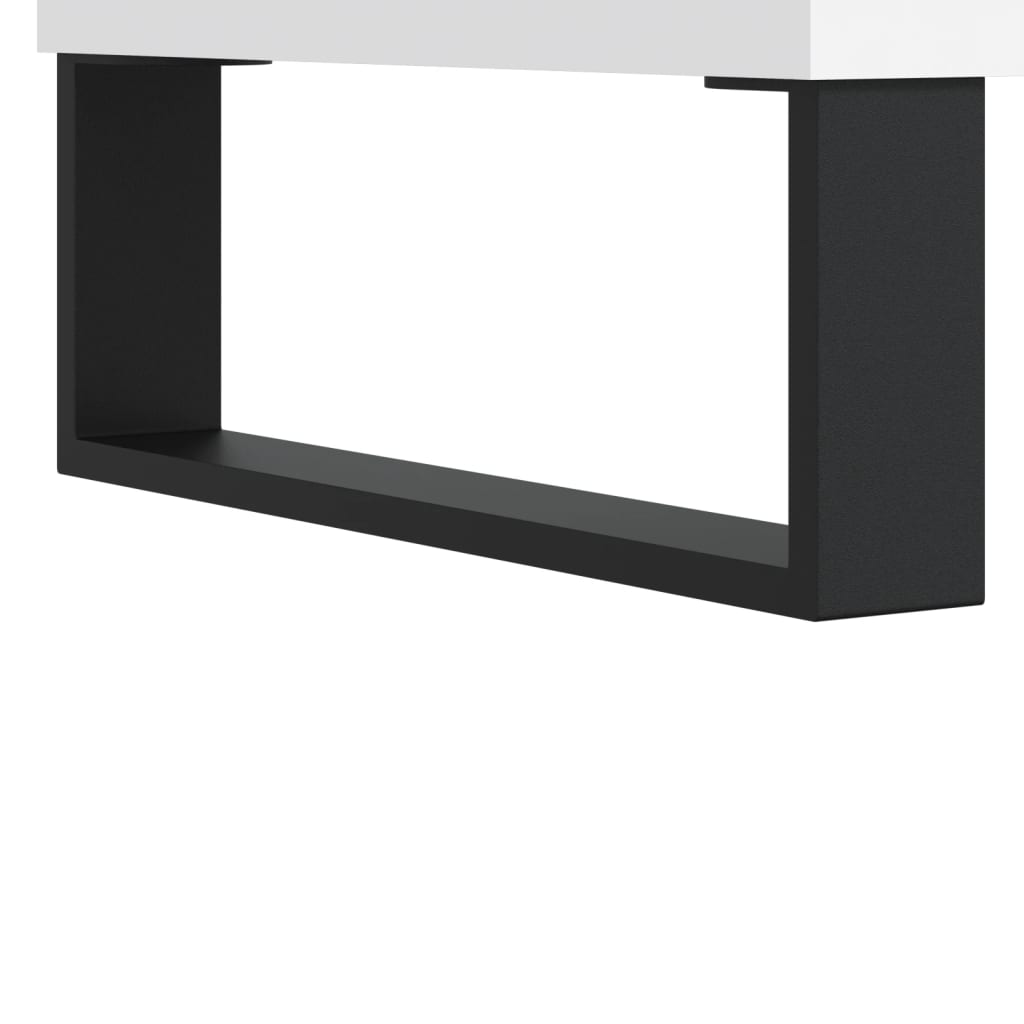 Salongbord 2 stk hvit 50x46x35 cm konstruert tre