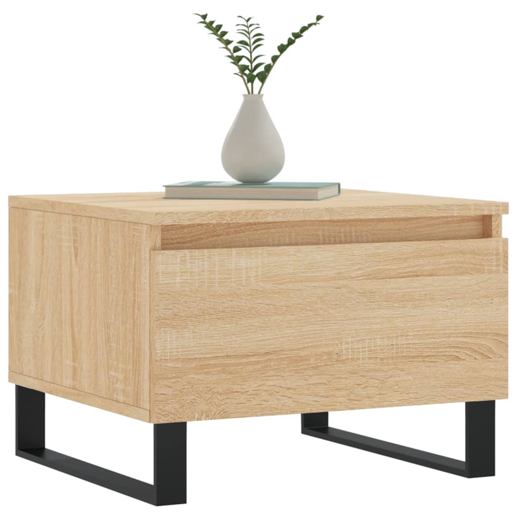Salongbord 2 stk sonoma eik 50x46x35 cm konstruert tre
