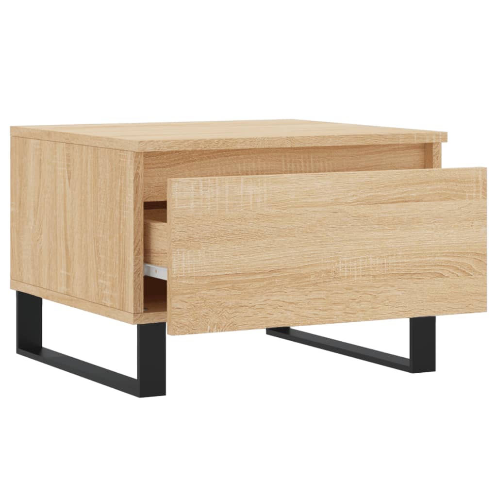 Salongbord 2 stk sonoma eik 50x46x35 cm konstruert tre
