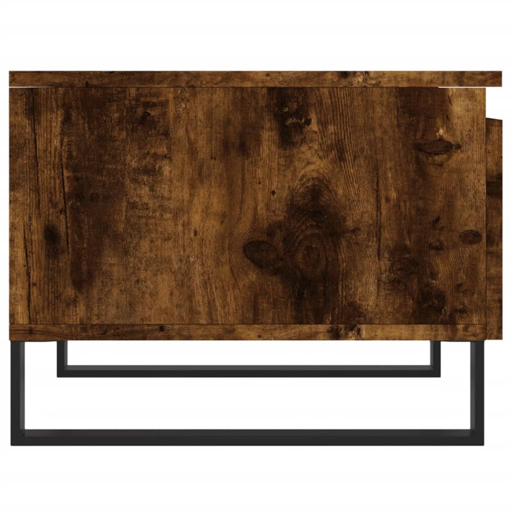Salongbord 2 stk røkt eik 50x46x35 cm konstruert tre
