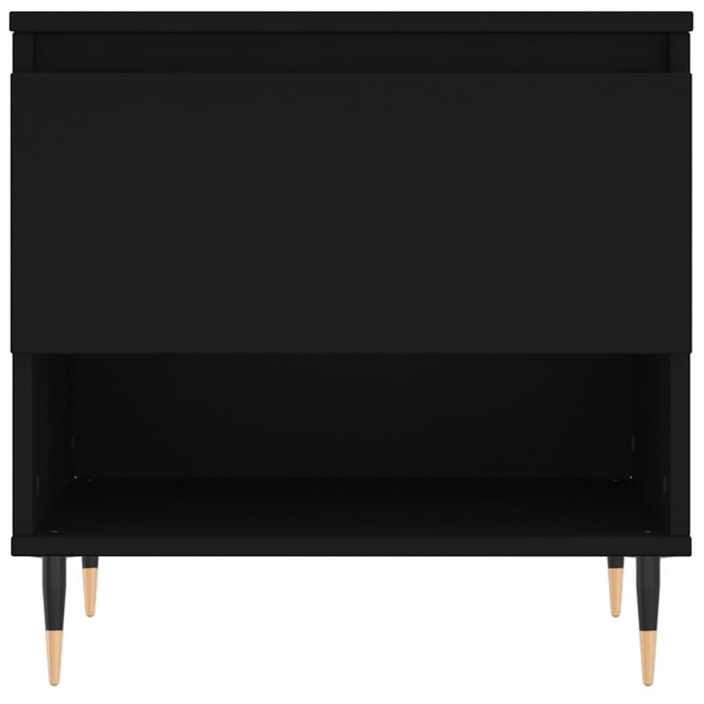 Salongbord 2 stk svart 50x46x50 cm konstruert tre