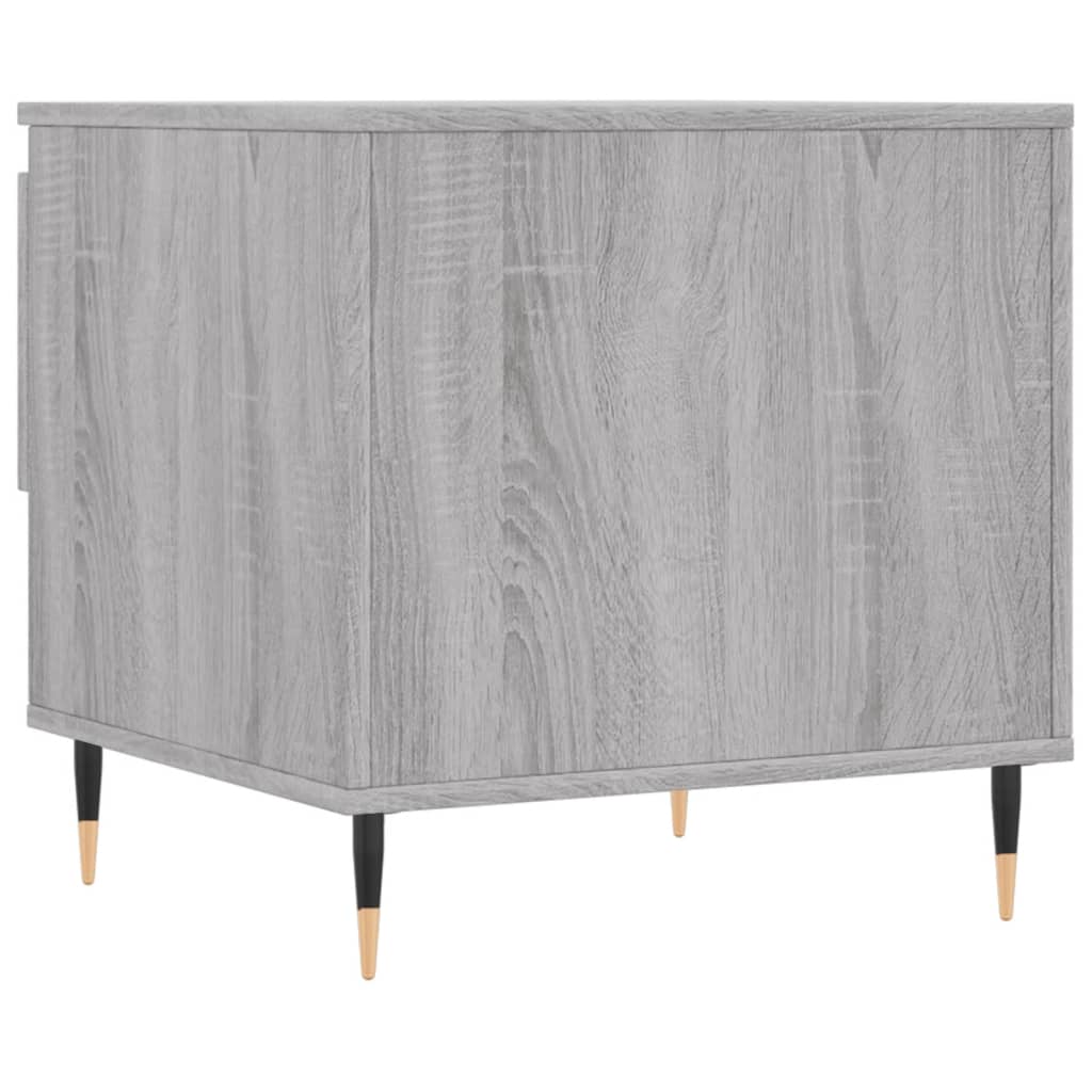 Salongbord 2 stk grå sonoma 50x46x50 cm konstruert tre