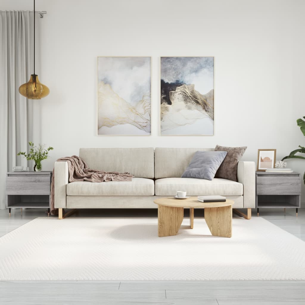 Salongbord 2 stk grå sonoma 50x46x50 cm konstruert tre